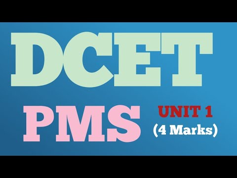 DCET - 26 PMS UNIT 1
