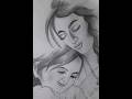 Sweet  mother and girl. #reels #drawing #india #artist #viral #painting