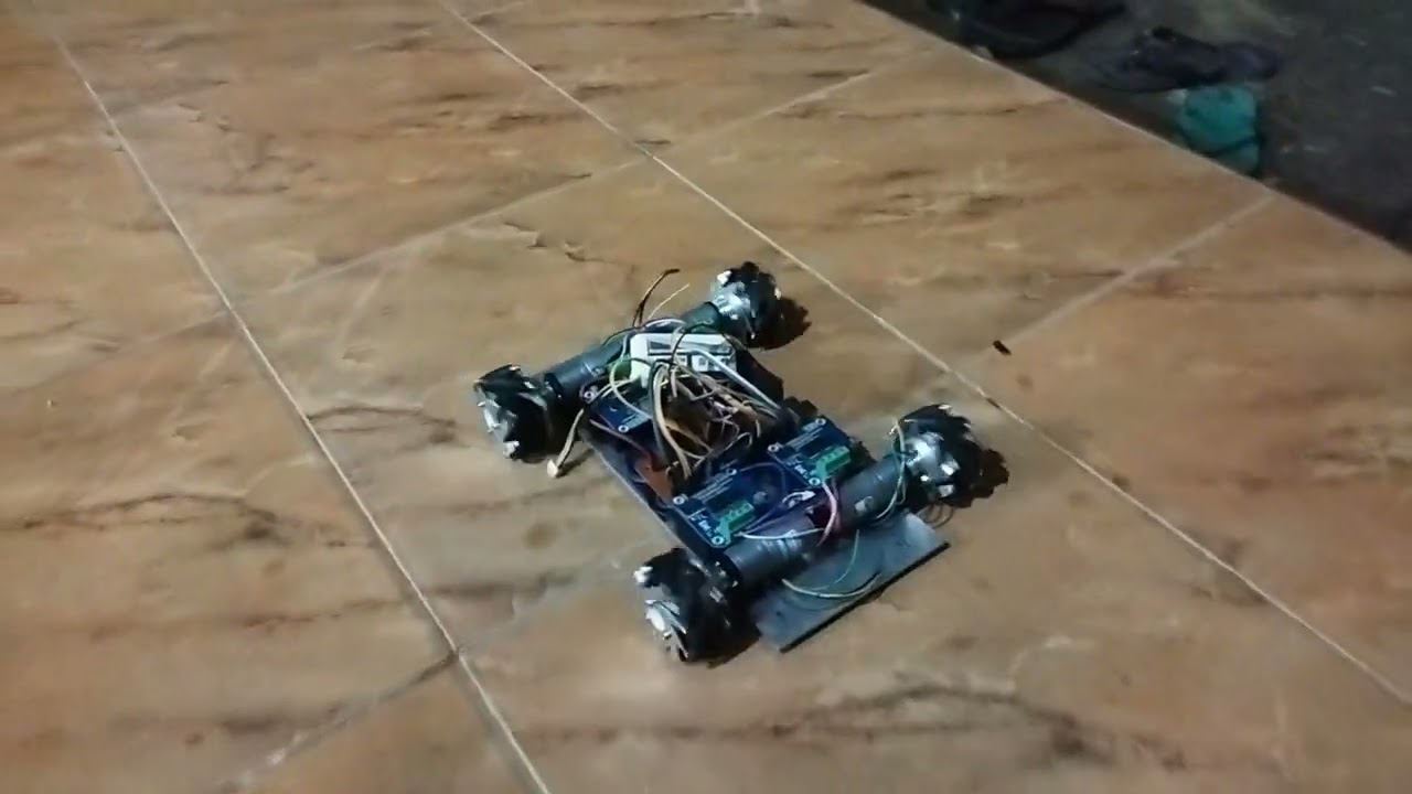 Project Robot Roda Mecanum + Sensor Kompas. Robot Otomatis Menghadap Arah Yang Di Tentukan