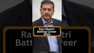 "Ravi Shastri's BATTING MASTERCLASS! 🤯 Stats You NEED to See" #ravishastri #shorts