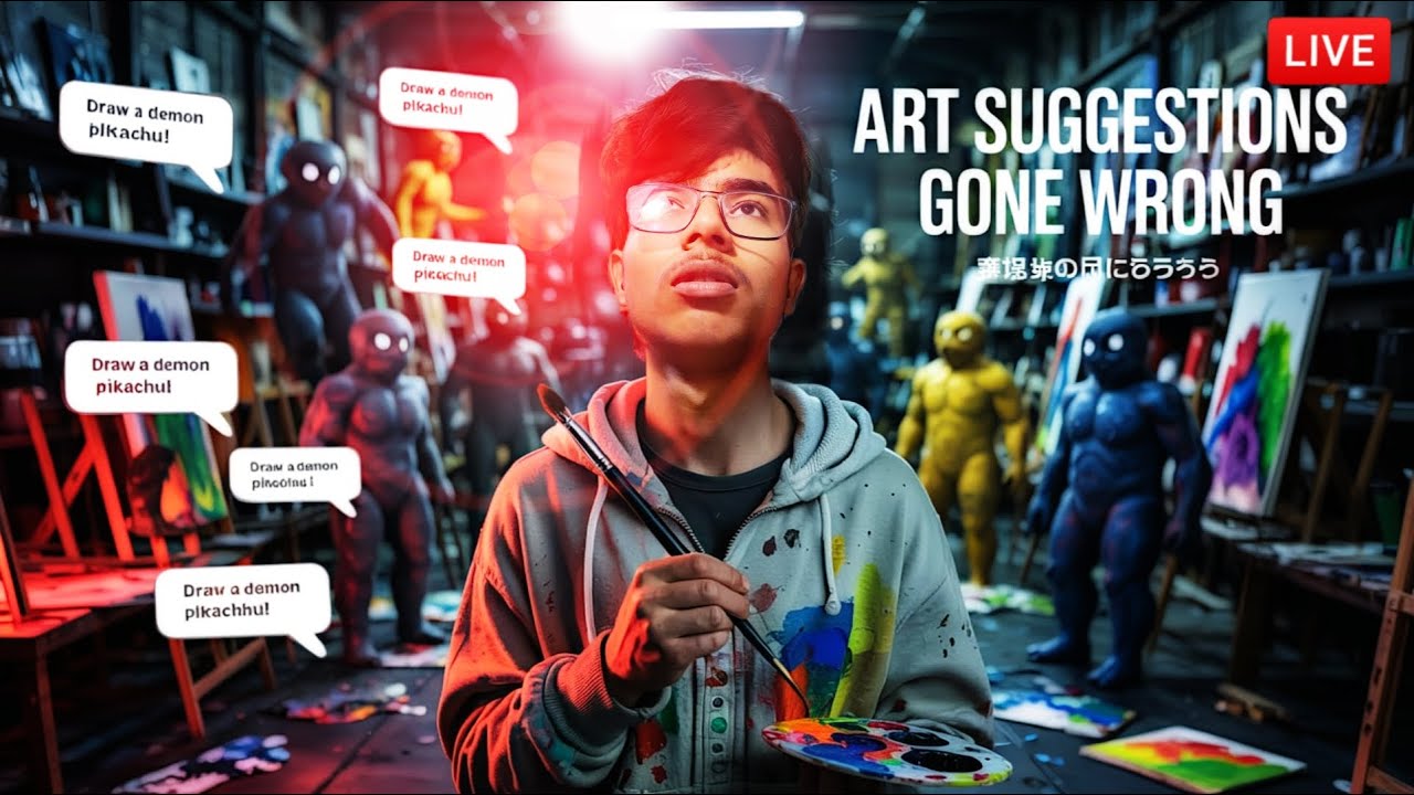 LIVE🔴 & DRAWING YOUR WILDEST IDEAS !" 