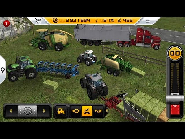 Brincando com trator na fazenda jogos android 