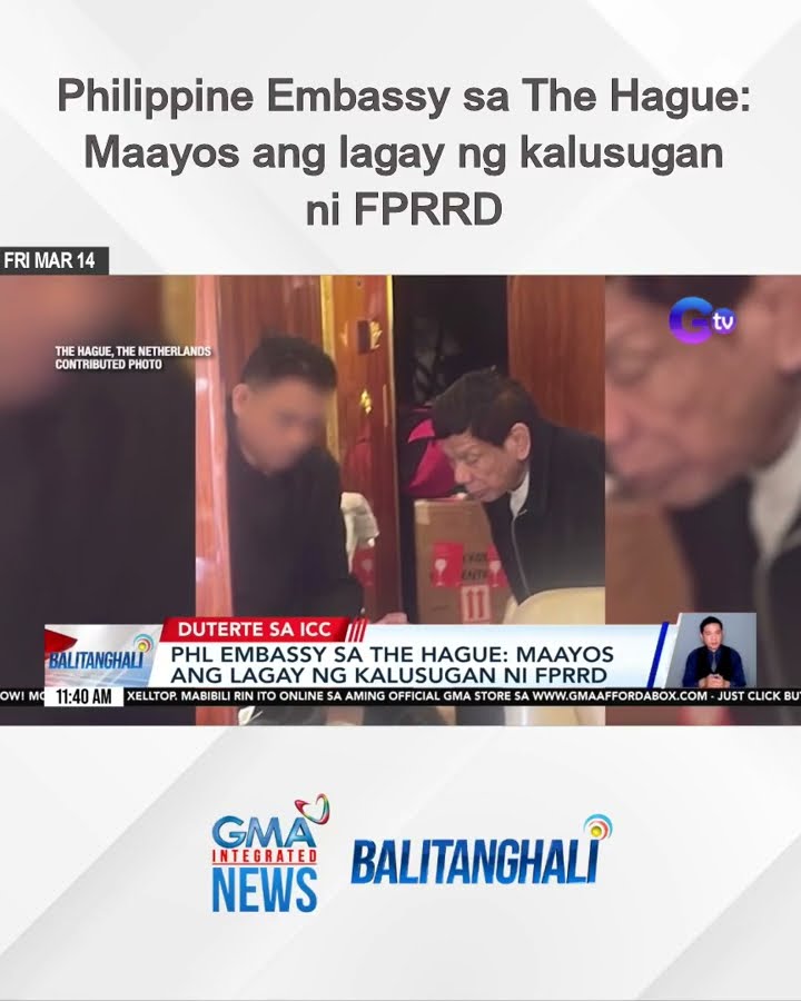 PHL Embassy sa The Hague - Maayos ang lagay ng kalusugan ni FPRRD | Balitanghali