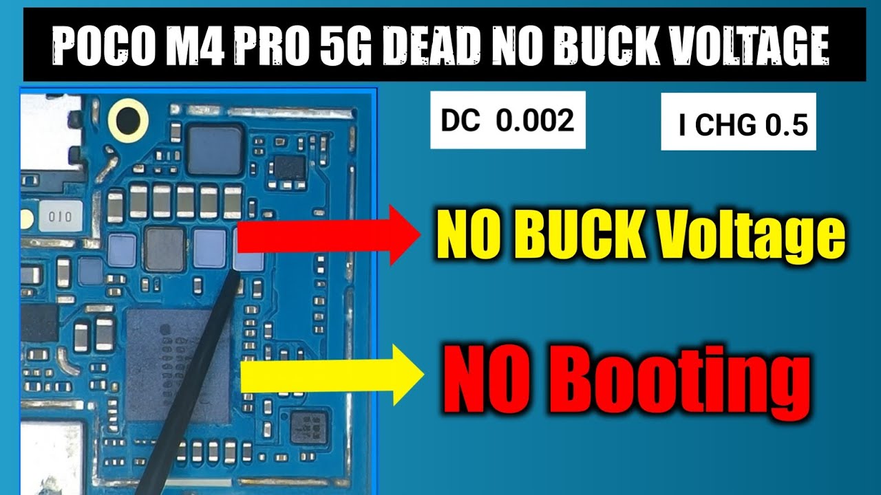 Poco M4 Pro 5G No Buck Voltage | Poco Mobile Dead Solution 