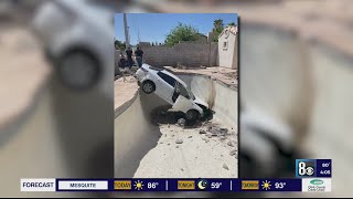 Car Plows Into Backyard Pool During Hit-And-Run Crash