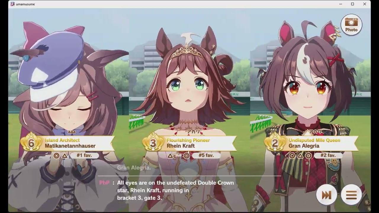 [Umamusume] - Champions Meetings Final Hanshin Turf 1600(Mile) Right