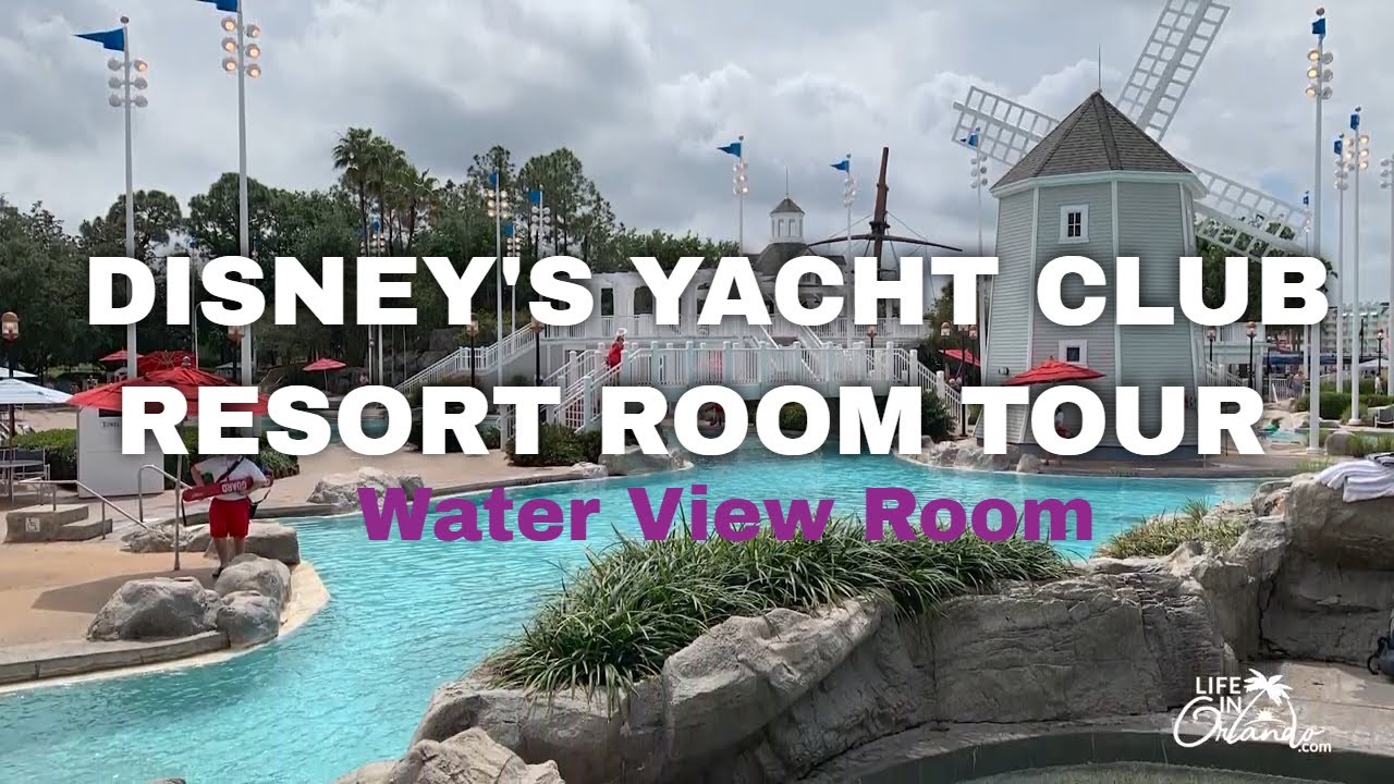 Disney's YACHT CLUB RESORT Room Tour | Water View Room - YouTube