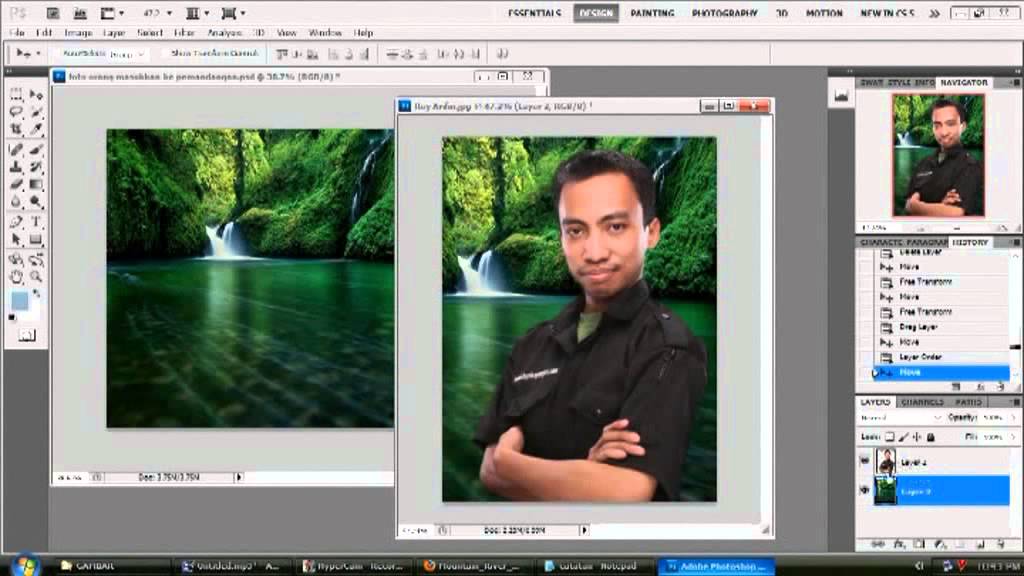 Tutorial Ganti Background Photoshop Cs4 2015 Adobe Youtube Tukar Gambar