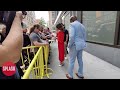 Zoe Saldana Stuns In Red Dress At Live With Kelly & Mark In New York City