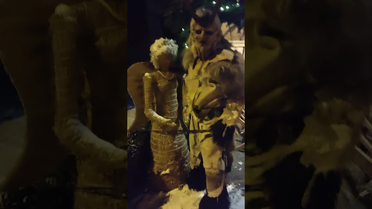 Krampus perchten čert ďábel rohatec mask costume best Krampusmaske