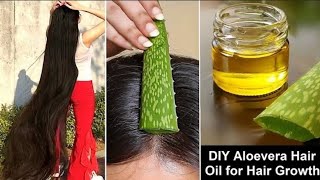 Homemade Aloevera Hair Oil for Double Hair Growth - Aloevera Gel to get Long hair, No Hair Fall