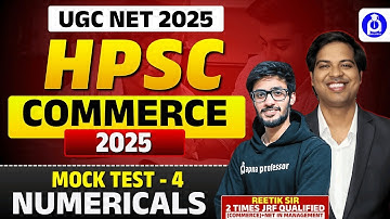 NET COMMERCE 2025 | HPSC Assistant professor Commerce | Mock test - 04@DrLokeshBali