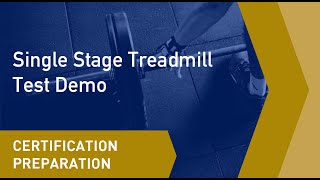 Single Stage Treadmill Test Demo