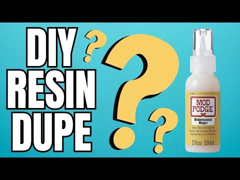 Mod Podge Dimensional Magic: Resin Replacement HACK? My HONEST Review