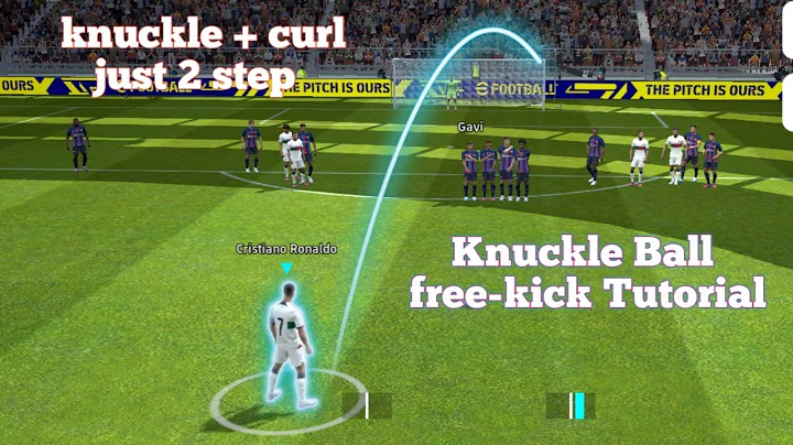 Efootball 2024 mobile | knuckle Ball free-kick tutorial #efootball2024 #knuckleball #ronaldo #pes