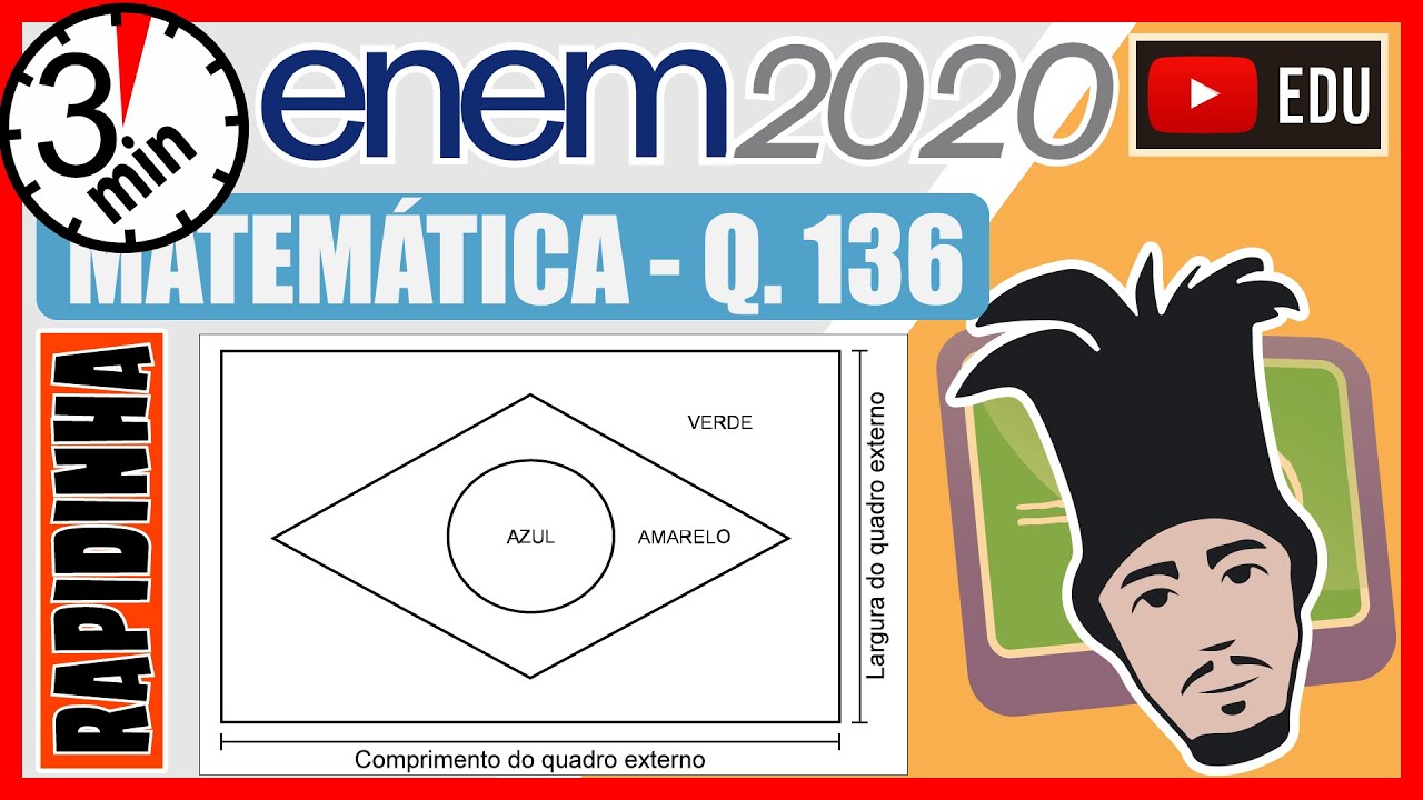 🏃[ENEM 2020] 136 📘 GEOMETRIA PLANA A fabricação da Bandeira Nacional deve obedecer ao descrito