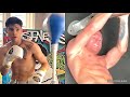 CANELO & RYAN GARCIA IN BEAST MODE TRAINING, CANELO SHOWS RIPPED PHYSIQUE, RYAN HAMMERS REFLEX BAG