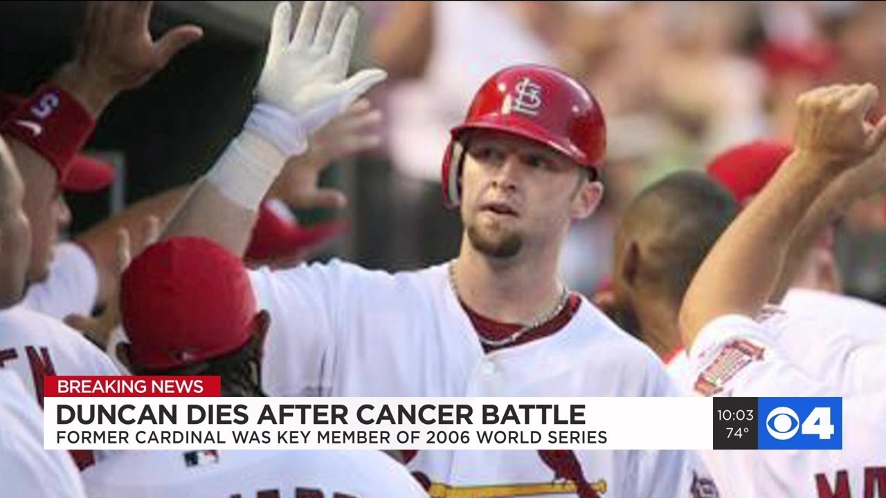 Former Cardinal Chris Duncan dies after battle with brain cancer YouTube