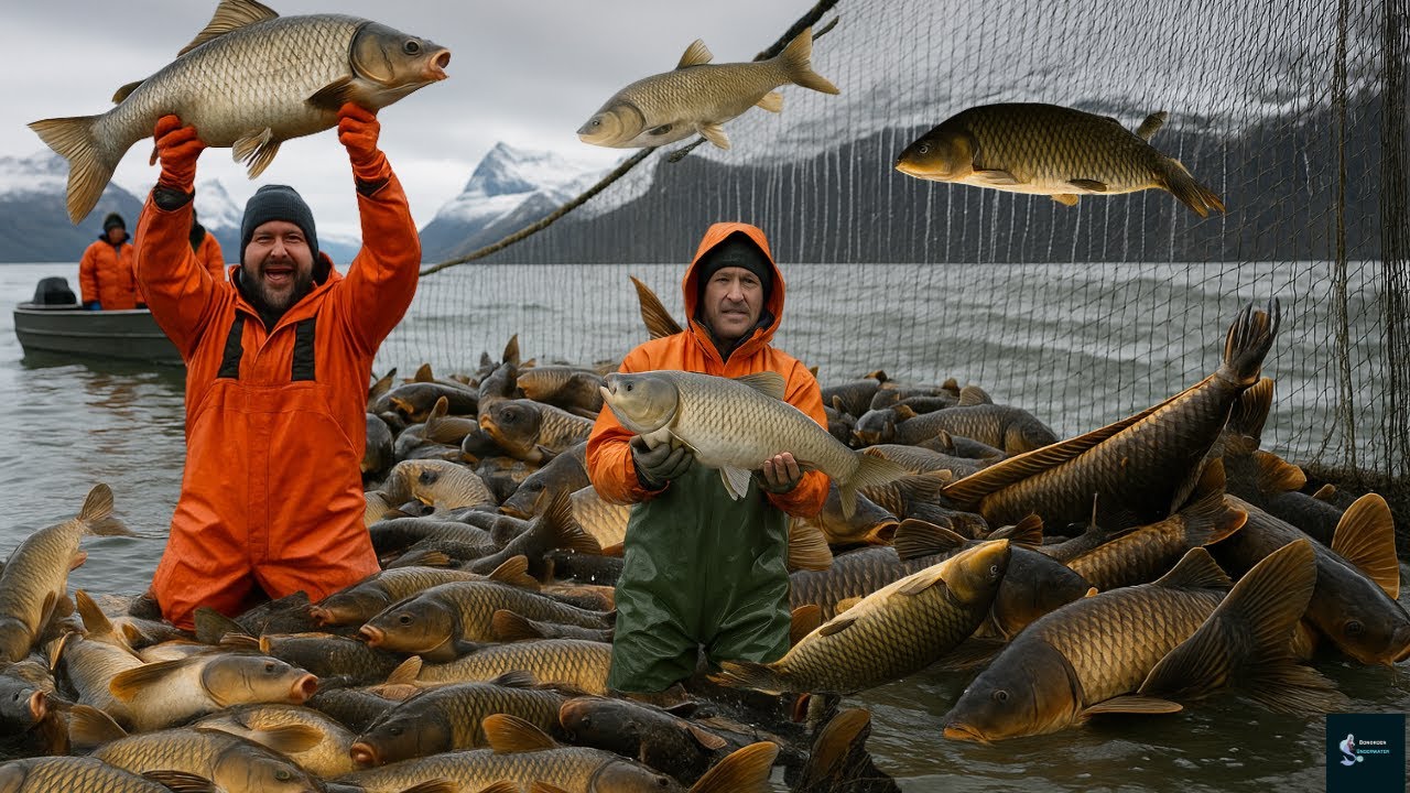 How Harvesting 100 Tons of Asian Carp Pays Over $900,000 in America | Fishing Documentary