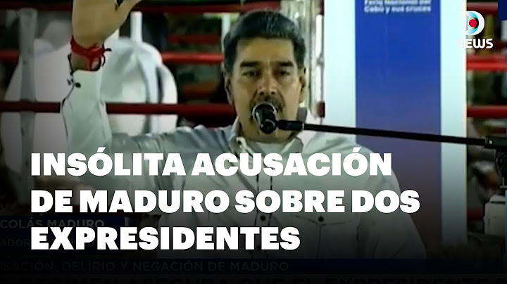 Maduro aseguró que Piñera y Duque llevaron al Tren de Aragua a Chile y Colombia | DNews