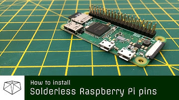 Adding Headers to a RaspberryPi Zero without soldering //How-to