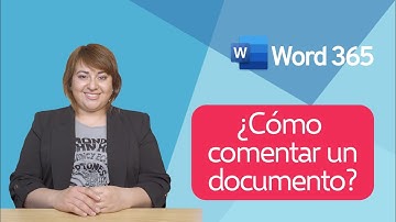 ¿Cómo comentar un documento? ⎪Curso de Word 365