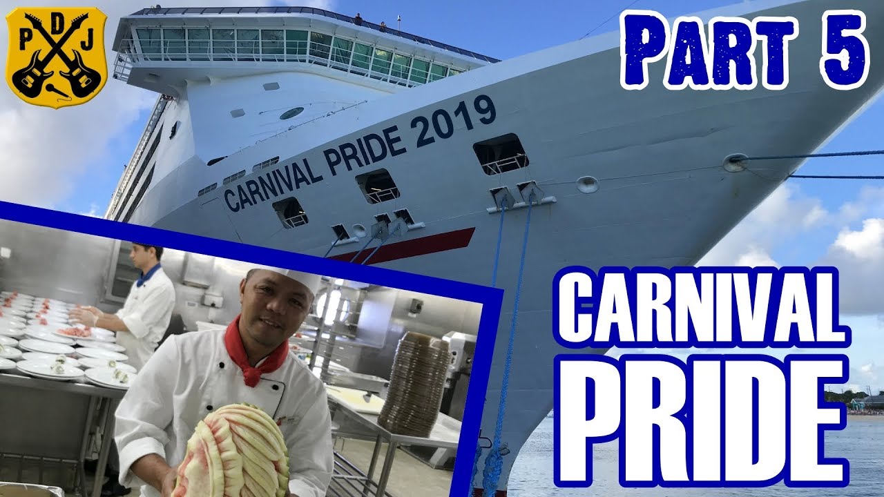 Carnival Pride Cruise Vlog 2019 - Part 5: Diamond Luncheon, Galley Tour, Cooking Demo - ParoDeeJay