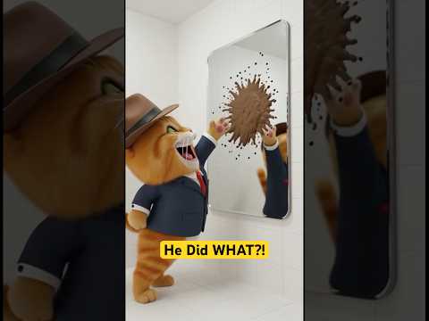 When the guest rest room gets clogged 😱 #shorts #funny #comedy #zackdfilm #viralshorts #cat