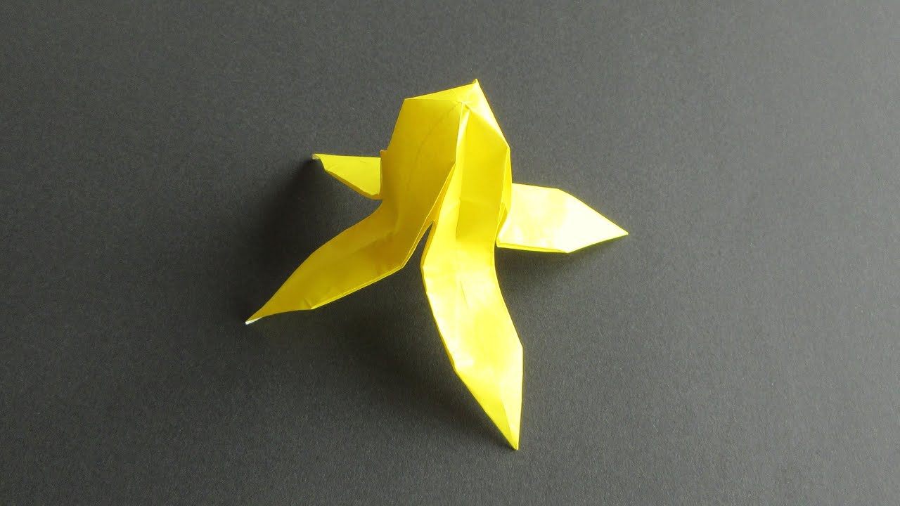 【折り紙】バナナの皮【origami】Banana peel