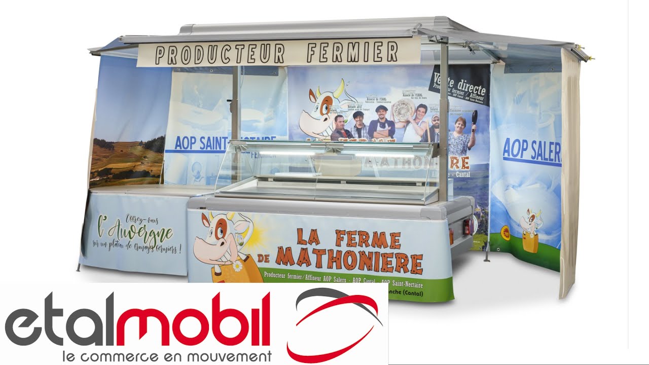 #37 - Petite remorque magasin pour un producteur fromager - Etalmobil - 125073 -