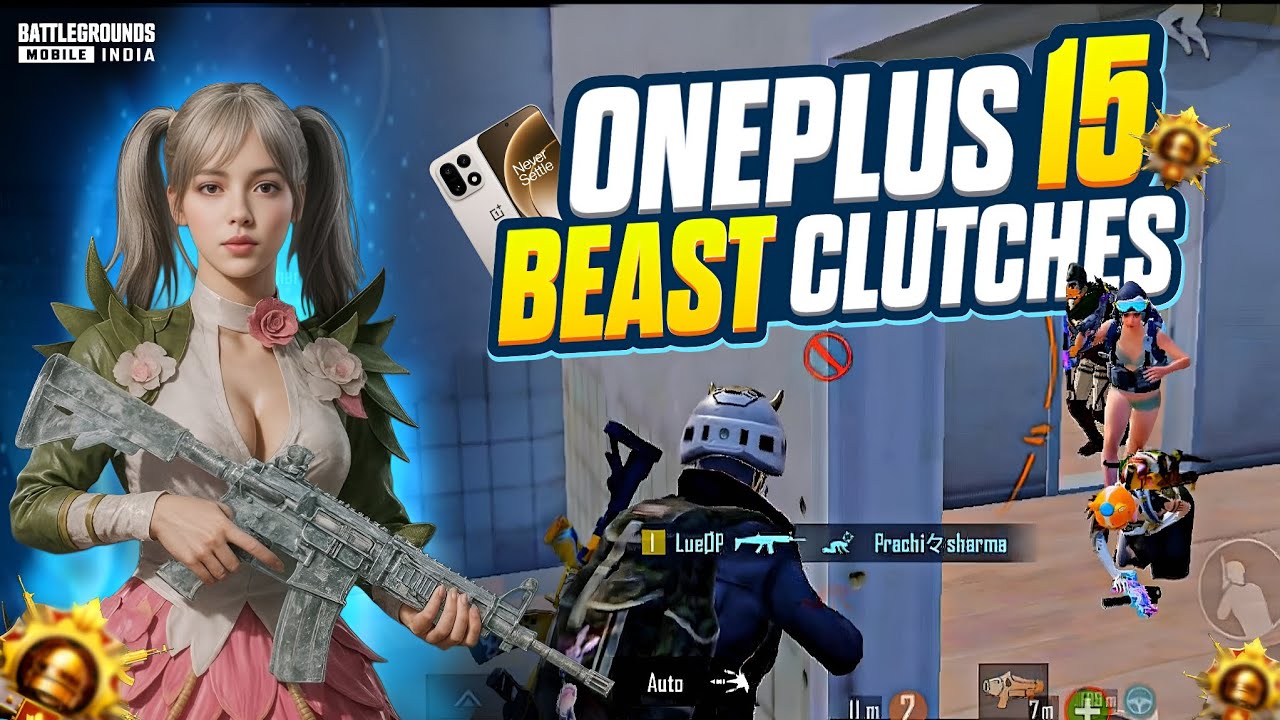 FIRST VIDEO 🔥 ONEPLUS 15 BEAST CLUTCHES | BGMI | LueeOP