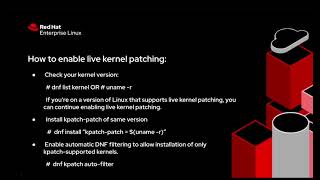 What is kpatch (kernel live patching) It's use, benefits and limitations.