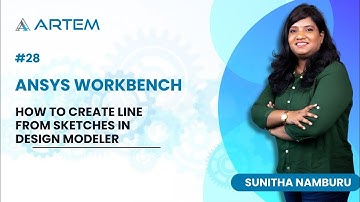 How to create line from sketches in Design Modeler - Ansys Workbench #28 #trending #youtubeshorts