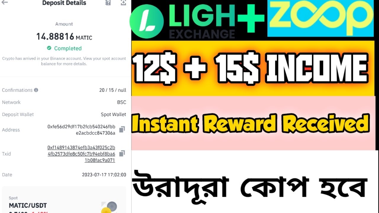 Zoop Rewards Ligh Exchange | Reward 12$ LIG | New Airdrops Zoop Club | 27$ kop ...