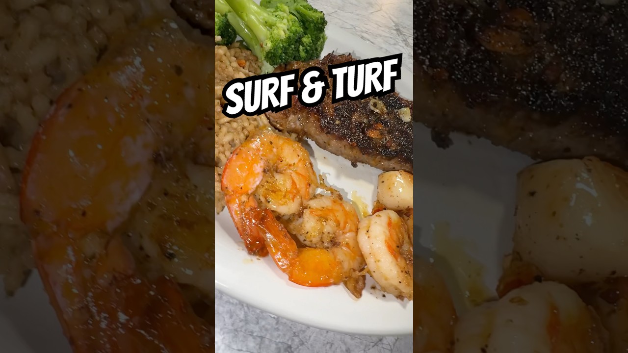 The Best Surf & Turf Recipe You’ll Ever Make! 🥩🦐🔥