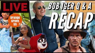 Disney CEO Bob Iger Q&A Summit RECAP | OG55 LIVE