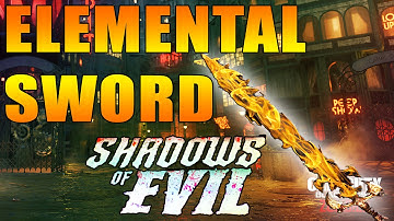 SHADOWS OF EVIL - ELEMENTAL SWORD UPGRADE - "BLACK OPS 3 ZOMBIES"