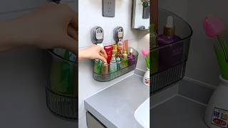 Suction Cup Storage Rack 😍 Kitchen &amp; Bathroom Storage Rack #shorts #gadgets