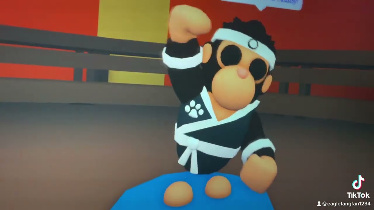 My gorilla became a ￼ karate gorilla