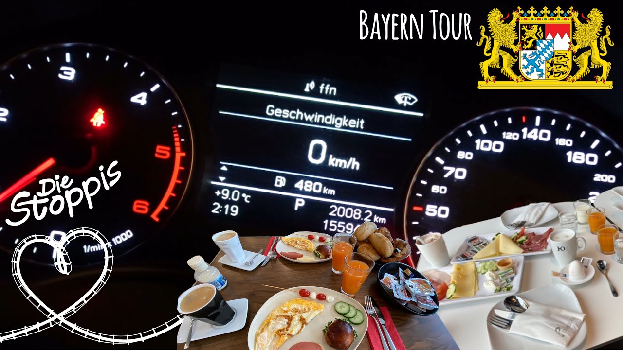 Bayern Freizeitpark Tour 2020 | Tolle Hotels, 2000km Autofahrt & Frühstücksvöllerei