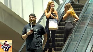 WET Fart Prank on the ESCALATOR!! screenshot 3