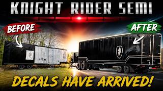 The FINAL Knight Rider Semi Work Day! Sanding, Electrical &amp; Someone Gets Tased! Plus Trailer Decals!