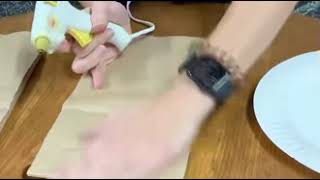 DIY Paper Bag Snowflakes