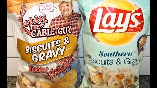 Larry The Cable Guy vs Lay’s: Biscuits & Gravy Potato Chips Blind Taste Test