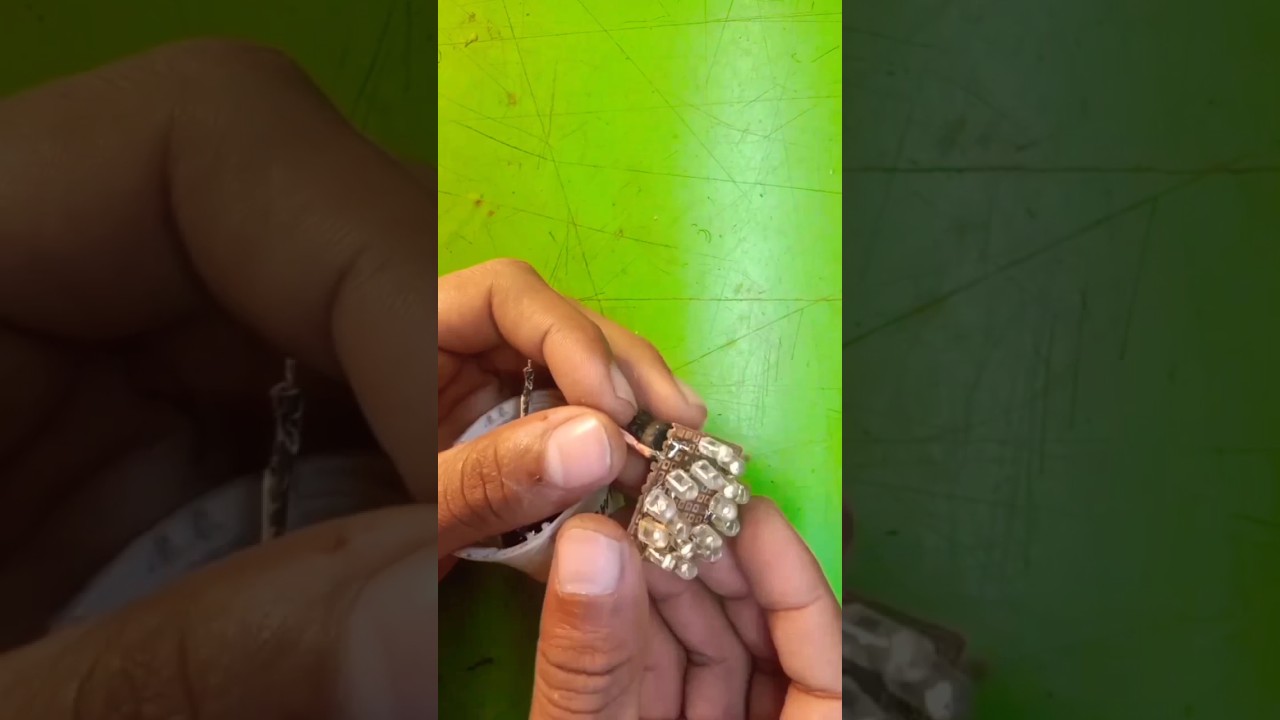 how to make 9watt LED series bulb circuit.