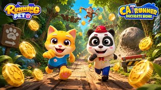 Runnig pet VS Cat runner new challenge best gameplay 😁