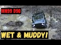 MN99 Wet and Muddy Crawl D90 RC Land Rover