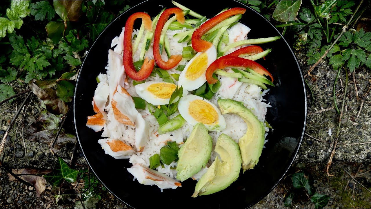 Crab Salad Recipe Deconstructed California Sushi Bowl! YouTube