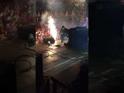 DJ Falls Through Stage