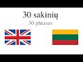 30 sakinių - Anglų kalba - Lietuvių kalba - Šnekame restorane